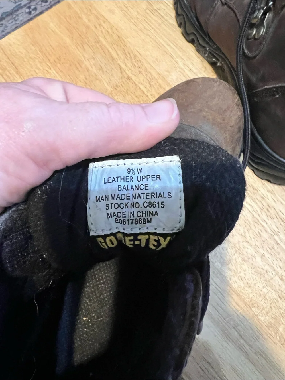RedHead Brown and Black Men's Leather Hiking Boots